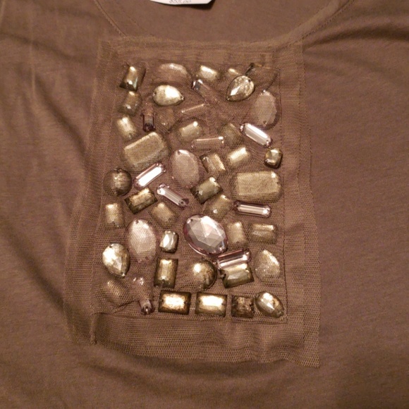 3/$20 JCrew Olive Green Jewel Tank Nwt - Picture 2 of 4